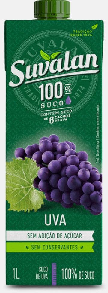 100% Grape Juice Suvalan -1L Box: 12 units