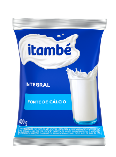 Itambe Whole Milk Powder Sache - 400g Box: 24 units