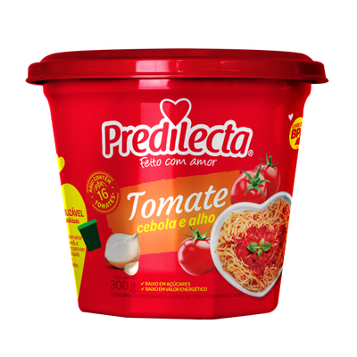 Tomato Extract Onion and Garlic Predilecta - 300g Bowl Box: 24 units