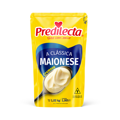 Mayonnaise Predilecta - 1,02Kg StandUp Box: 12 units
