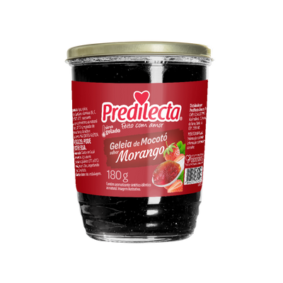 Strawberry Mocotó Jelly Predilecta - 180g Glass Box: 24 units