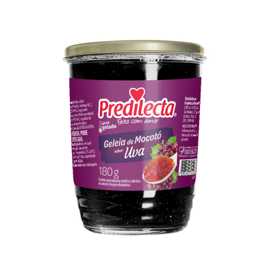 Grape Mocotó Jelly Predilecta - 180g Glass Box: 24 units