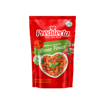 Fine Herb Tomato Sauce Predilecta - 300g StandUp Box: 12 units