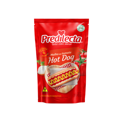 Hot Dog Tomato Sauce Predilecta - 300g StandUp Box: 24 units