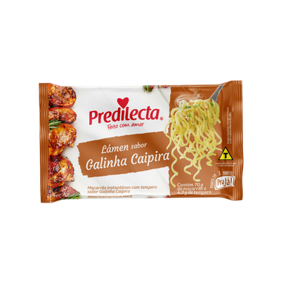 Instant Noodles Free-range Chicken Flavor Predilecta - 74.3g Box: 24 units