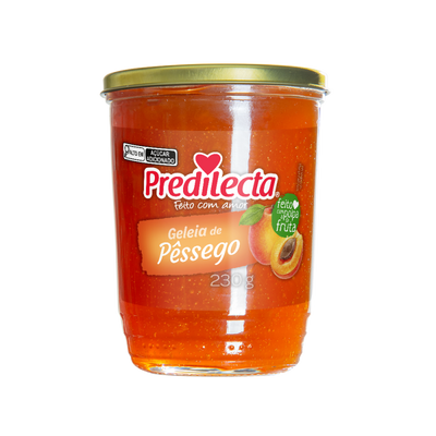 Peach Jam Predilecta - 230g Glass Box: 15 units
