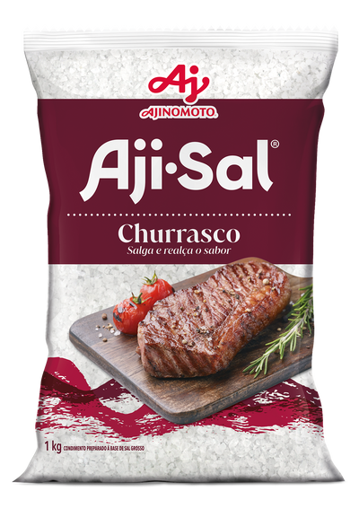 AJI-SAL Barbecue Salt Ajinomoto - Package 1kg Box: 12 units