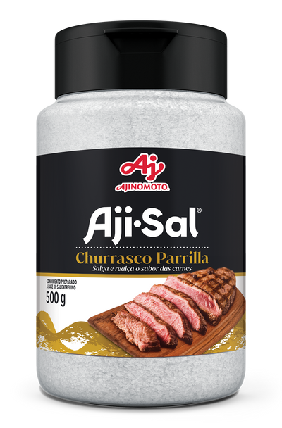 AJI-SAL Parrilla Barbecue Salt Ajinomoto - 500g Pot Box: 12 units