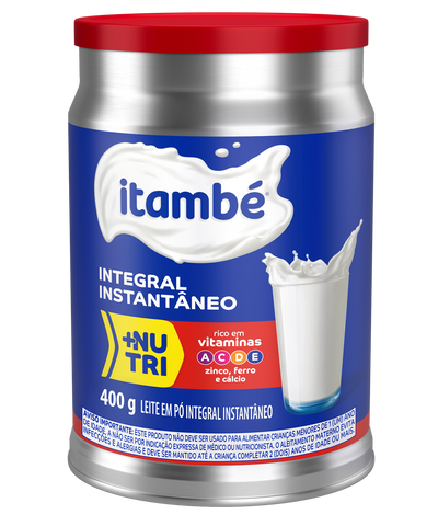 Itambe Instant Whole Milk Powder - 400G Can Box: 10 units