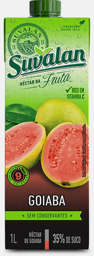 Guava Fruit Nectar Suvalan -1L Box: 10 units