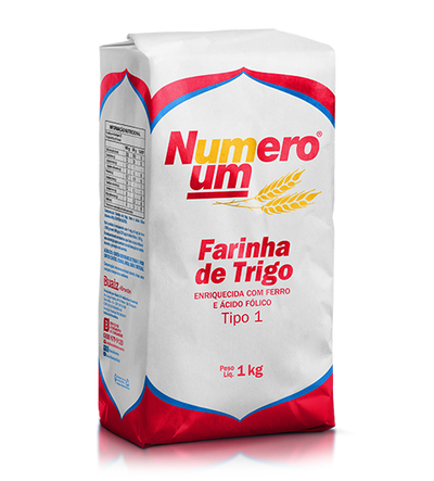 Number One wheat flour - 1kg package Box: 12 units