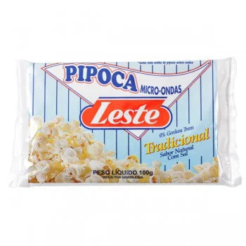 Traditional Microwave Popcorn Leste - 100g Box: 36 units