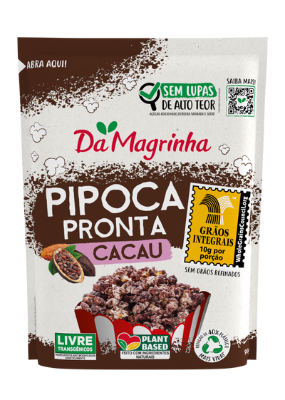 Cocoa Ready-Made Popcorn De Magrinha - 90g Box: 12 units