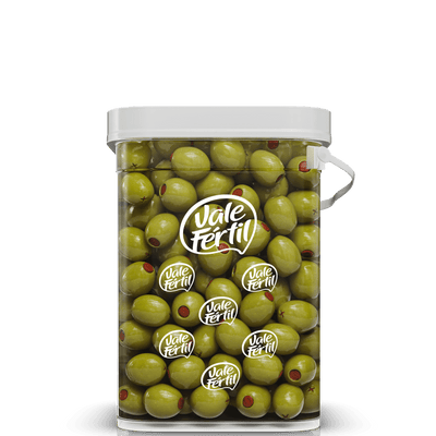 Green Olives Stuffed with Bell Peppers Vale Fértil - 2kg Bucket Box: 1 units