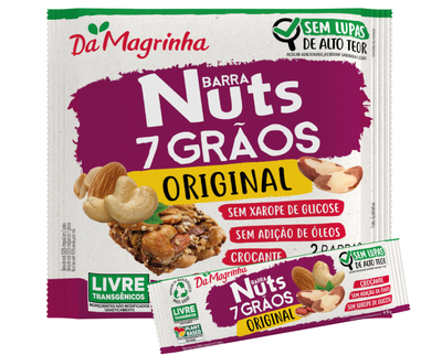 7 Grains Original Nuts Bar De Magrinha - 30g Box: 48 units